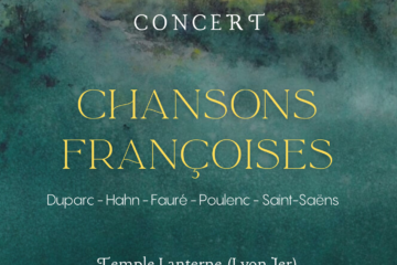 Affiche du concert commun des ensembles vocaux Totus et Vocalba.